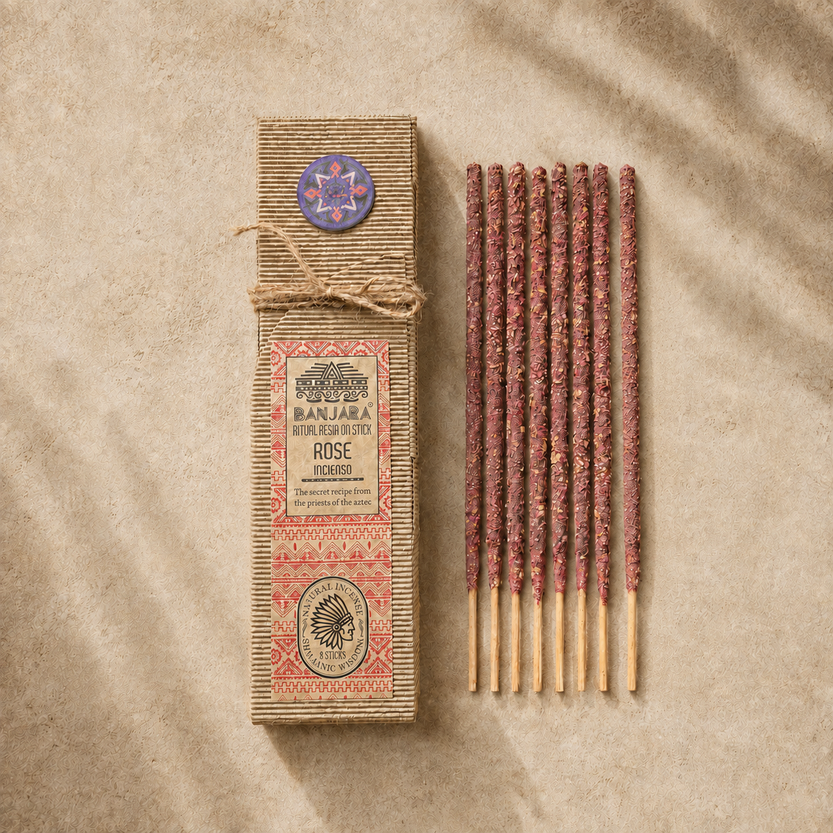 Rozen Resin Wierook – 8 stokjes