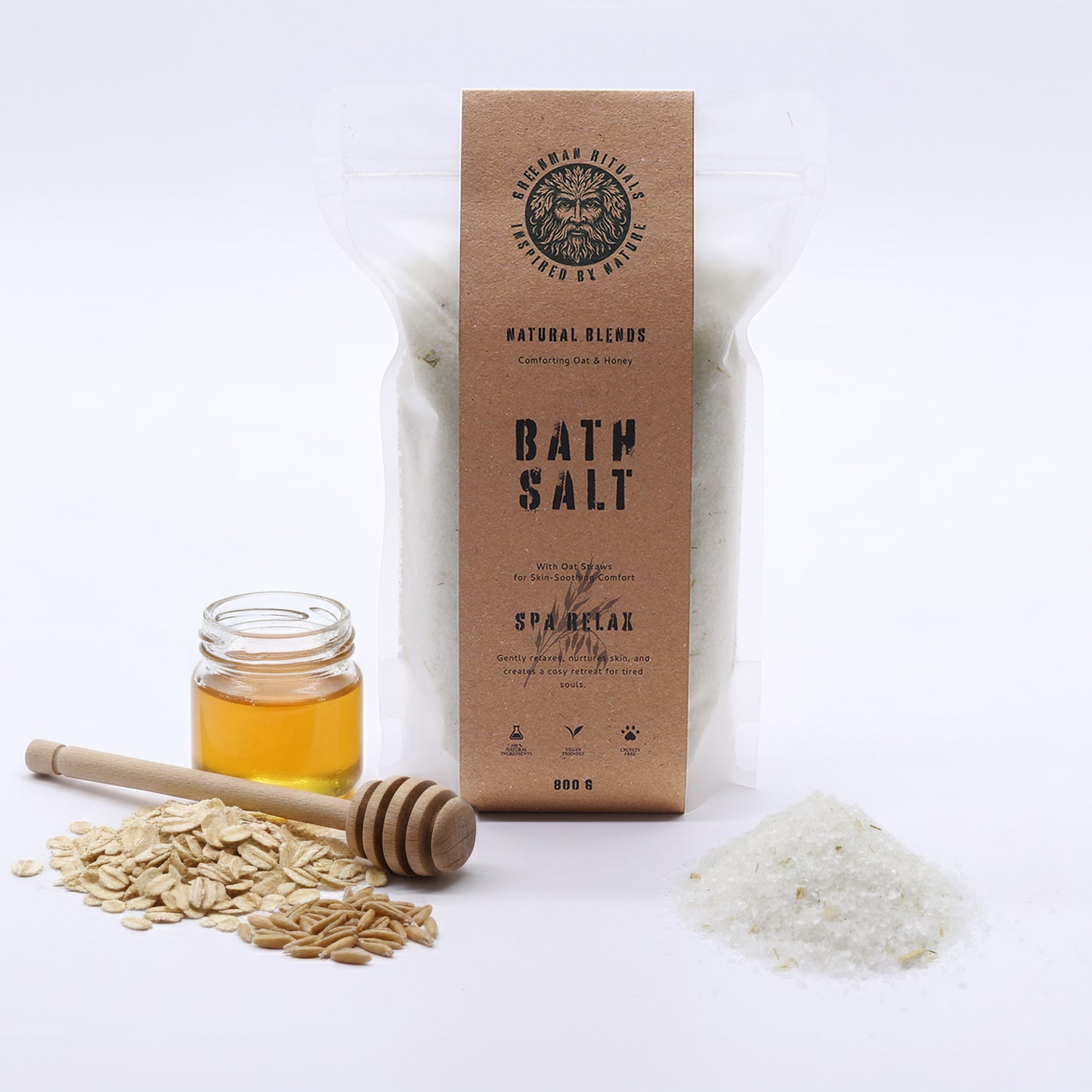 Greenman Rituals Haver & Honing Badzout Spa Relax Blend – Natuurlijk Spa & Ontspanningsritueel
