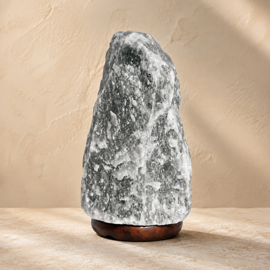 Natuurlijke Himalaya Zoutlamp Grijs – 1,5–2 kg