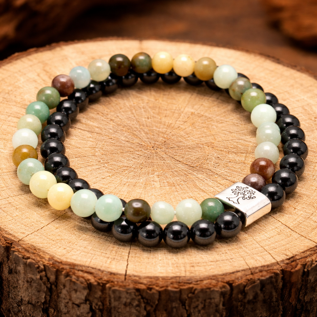 Magnetische Armband – Amazoniet: Rust & Helende Energie