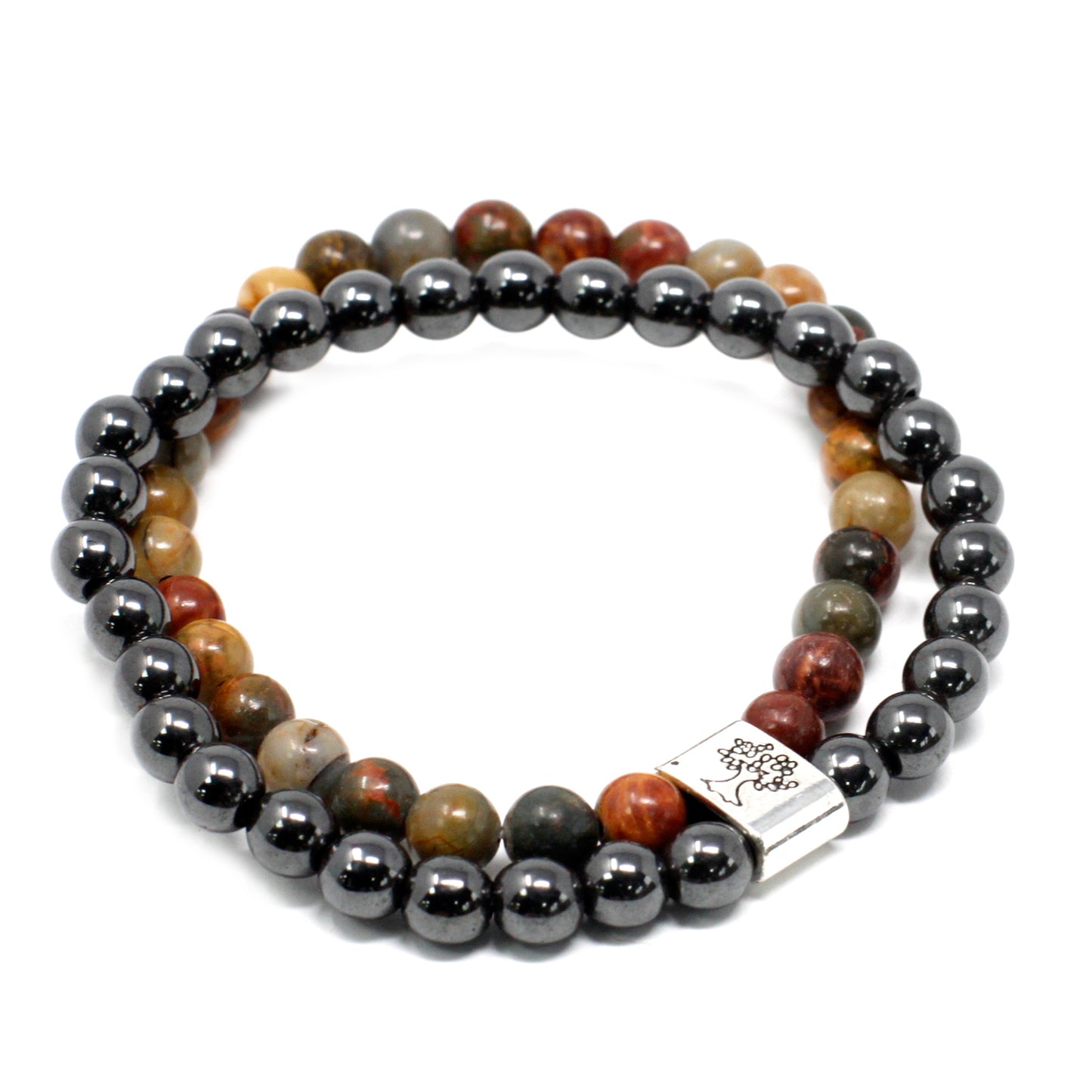 Magnetische Edelsteen Armband – Picasso Jaspis: Kracht & Balans